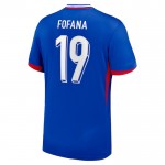 Günstige Fußballtrikots Frankreich Fofana 19 Heimtrikot EURO 2024 Kurzarm